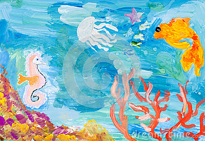 underwater-world-coral-reef-children-painting-watercolors-63703546